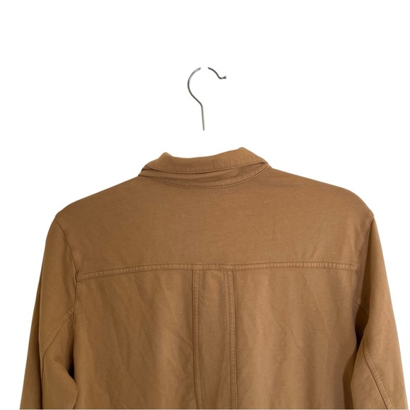 J Jill Tan Knit Modern Barn Jacket Medium - Picture 5 of 12